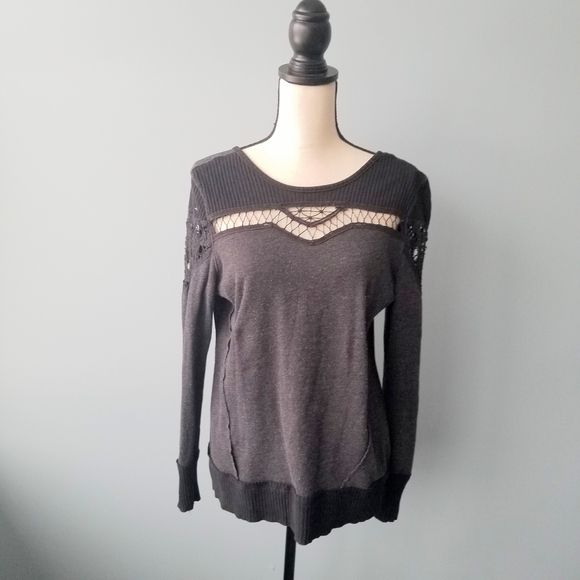 Maurices Sweaters - Maurices sweater sweatshirt cold shoulder lace